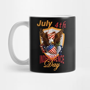 4th of July 1776  American independence day design Mug